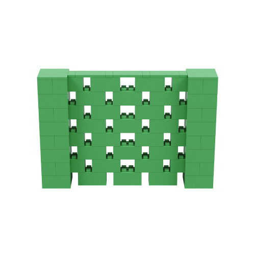 6' x 4' Green Open Stagger Block Wall Kit