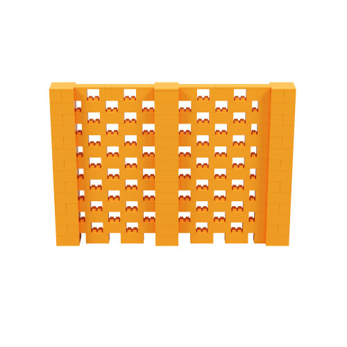 10' x 6' Orange Open Stagger Block Wall Kit