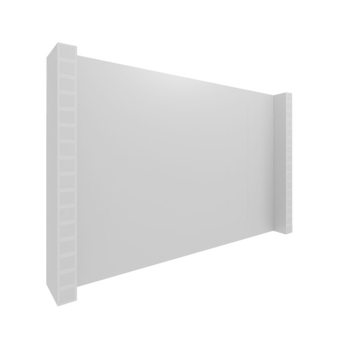 EverPanel 5' x 4' Wall Kit - White With White Trim