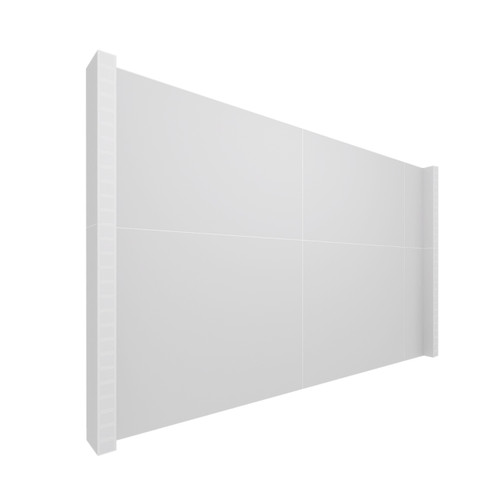 EverPanel 9' x 7' Wall Kit - White With White Trim