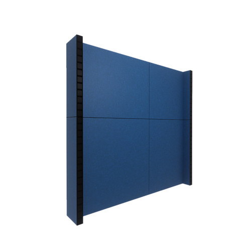 EverPanel 7' x 7' Wall Kit - Dark Blue SoundSorb With Black Trim