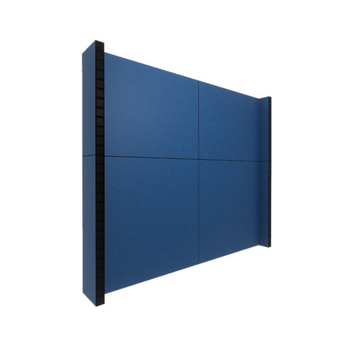 EverPanel 8' x 7' Wall Kit - Dark Blue SoundSorb With Black Trim