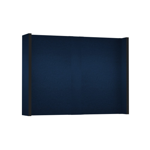 EverPanel 9' x 7' Wall Kit - Dark Blue SoundSorb With Black Trim