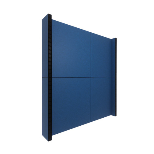 EverPanel 7' x 8' Wall Kit - Dark Blue SoundSorb With Black Trim