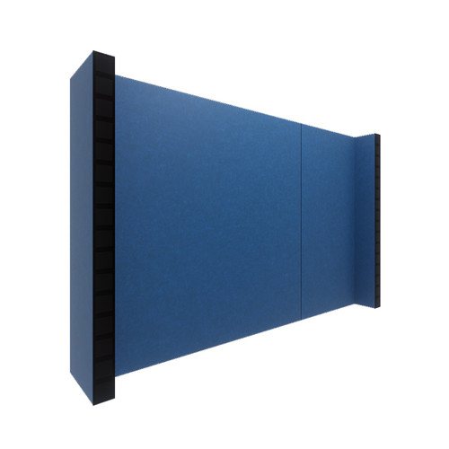 EverPanel 6' x 4' Wall Kit - Dark Blue SoundSorb With Black Trim