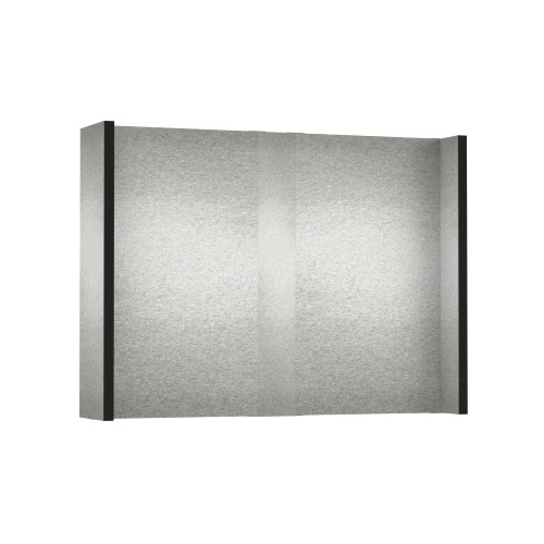 EverPanel 9' x 7' Wall Kit - Marble Gray SoundSorb With Black Trim