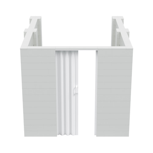 EverBlock 8' x 10' x 7' U-Shaped Room Kit - Light Gray