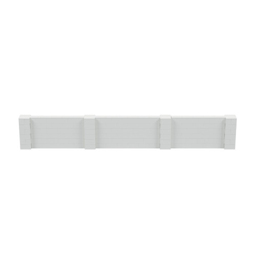 EverBlock 20' x 3' Pony Wall Kit - White