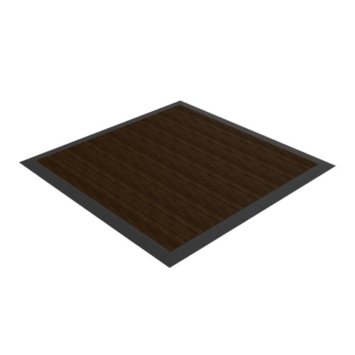 EverDance 8' x 8' Dance Floor Package - Dark Wood Plank Matte