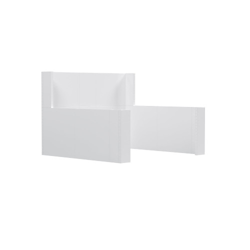 EverPanel® 10' x 9'6" x 8' Trade Show Booth Kit - White with White Frame