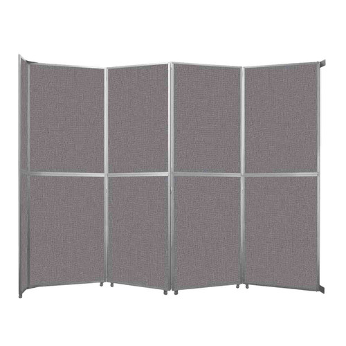 Operable Wallª Folding Room Divider 15'7" x 12'3" Slate Fabric - Black Trim