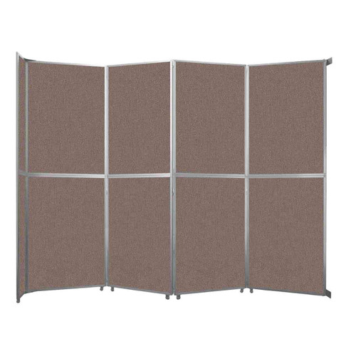 Operable Wall™ Folding Room Divider 15'7" x 12'3" Latte Fabric - White Trim