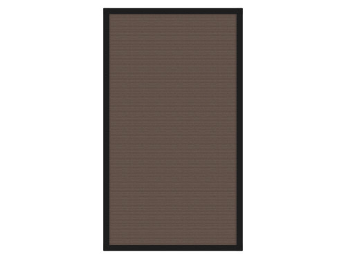 Portable and Acoustic Partition Hush Panelª Configurable Cubicle Partition 2' x 4' Mocha Fabric Black Trim