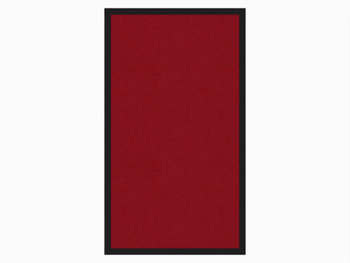 Portable and Acoustic Partition Hush Panel Configurable Cubicle Partition 2' x 4' Red Fabric Black Trim