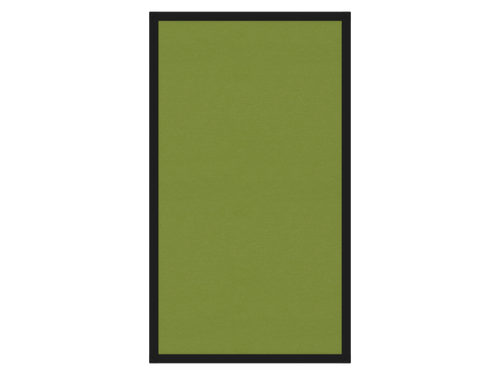 Portable and Acoustic Partition Hush Panelª Configurable Cubicle Partition 2' x 4' Lime Green Fabric Black Trim