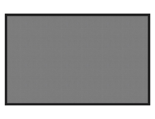 Portable and Acoustic Partition Hush Panelª Configurable Cubicle Partition 6' x 4' Charcoal Gray Fabric Black Trim