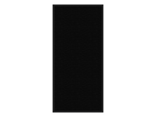 Portable and Acoustic Partition Hush Panelª Configurable Cubicle Partition 3' x 6' Black Fabric Black Trim
