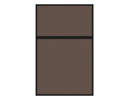 Portable and Acoustic Partition Hush Panelª Configurable Cubicle Partition 4' x 6' Mocha Fabric Black Trim