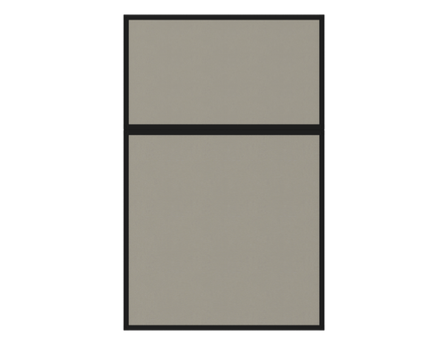 Portable and Acoustic Partition Hush Panelª Configurable Cubicle Partition 4' x 6' Sand Fabric Black Trim