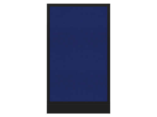 Configurable Acoustic Cubicle Partition Electric Hush Panel‚Äö√ë¬¢ 2' x 4' Royal Blue Fabric Black Trim