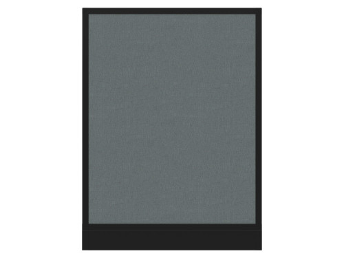 Configurable Acoustic Cubicle Partition Electric Hush Panel‚Äö√ë¬¢ 3' x 4' Sea Green Fabric Black Trim