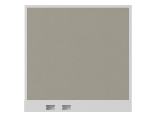 Configurable Acoustic Cubicle Partition Electric Hush Panel‚Äö√ë¬¢ 4' x 4' Sand Fabric White Trim