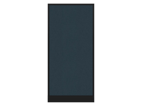 Configurable Acoustic Cubicle Partition Electric Hush Panel‚Äö√ë¬¢ 3' x 6' Caribbean Fabric Black Trim