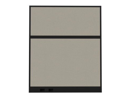 Configurable Acoustic Cubicle Partition Electric Hush Panel‚Äö√ë¬¢ 5' x 6' Sand Fabric Black Trim