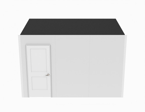 Ever Panel Room with Power and Lighting, White Wall, Dark Gray Roof, LH Swing Door 8x12