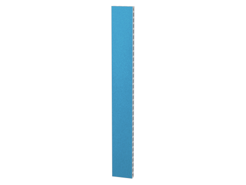 EverPanel 8' x 1' Panel High Density Polyester- Light Blue - White Frame