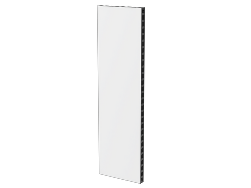 EverPanel 7' x 2' Panel White FRP, Black Frame