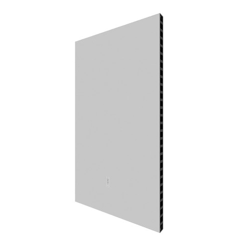 Everpanel PowerWall 7' - White FRP - Black Frame