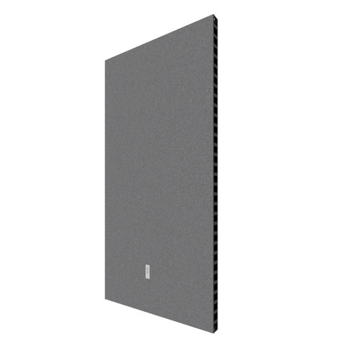 Everpanel PowerWall 8' - High Density Polyester- Dark Gray - Black Frame