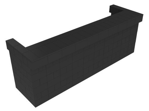 EverBlock Bar & Counter Kit - 10' Cantilever Bar - Black