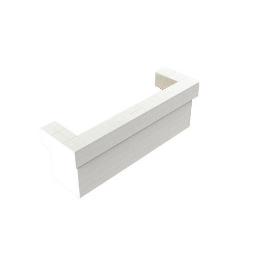 EverBlock Bar & Counter Kit - 10' Full 2 Layer Cantilever Bar - White