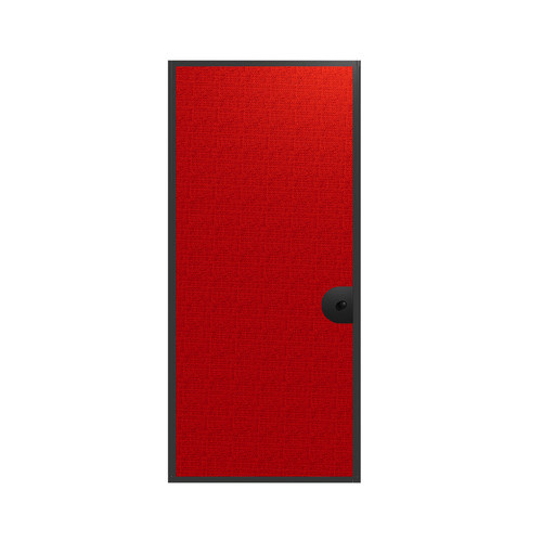 Room Divider 360 / StraightWall Door, 6' x 33", Red Fabric