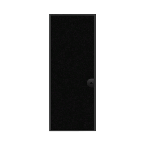 Room Divider 360 / StraightWall Door, 6'10" x 33", Black SoundSorb