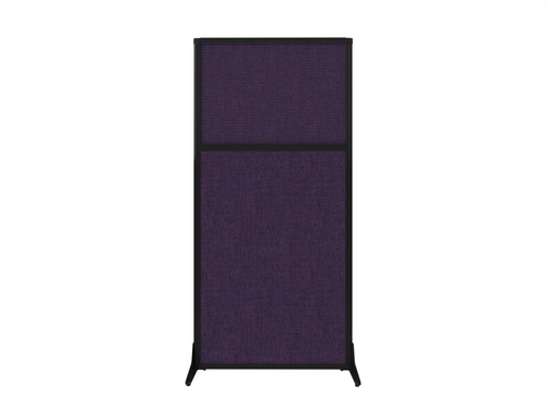 Work Station Screen 33" x 70" Purple Fabric