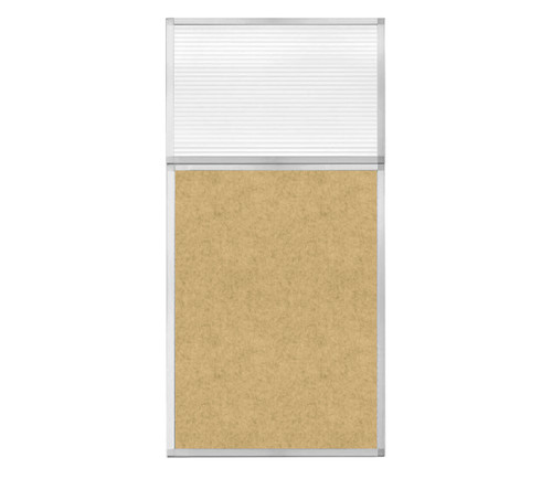 Hush Panel 6'h x 3'w Acoustic Control Beige with Fluted Poly (Non-Electric)