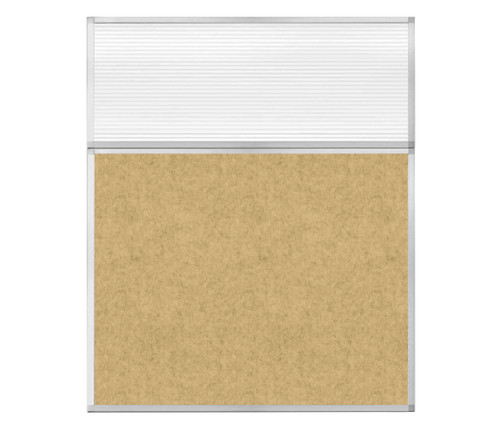 Hush Panel 6'h x 5'w Acoustic Control Beige with Fluted Poly (Non-Electric)