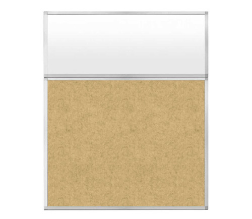 Hush Panel 6'h x 5'w Acoustic Control Beige with Frosted Poly (Non-Electric)