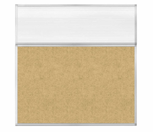 Hush Panel 6'h x 6'w Acoustic Control Beige with Fluted Poly (Non-Electric)