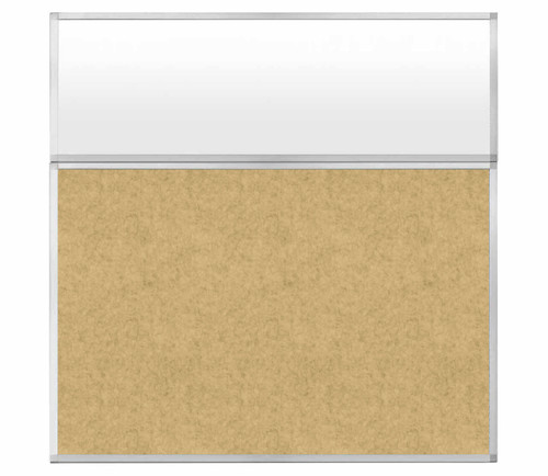 Hush Panel 6'h x 6'w Acoustic Control Beige with Frosted Poly (Non-Electric)