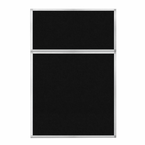 Hush Panel 6'h x 4'w Acoustic Control Black TWO PIECE (Non-Electric)