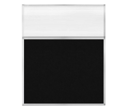 Hush Panel 6'h x 5'w Acoustic Control Black with Fluted Poly (Non-Electric)