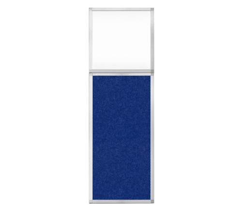 Hush Panel 6'h x 2'w Acoustic Control Blue with Clear Poly (Non-Electric)