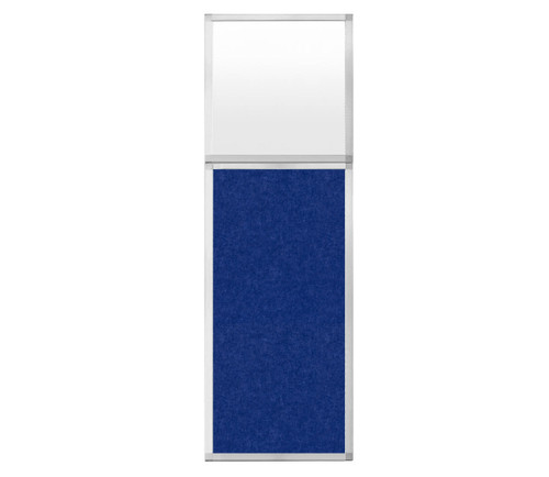 Hush Panel 6'h x 2'w Acoustic Control Blue with Frosted Poly (Non-Electric)