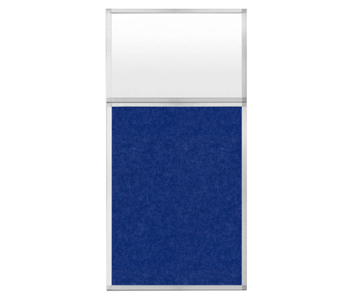 Hush Panel 6'h x 3'w Acoustic Control Blue with Frosted Poly (Non-Electric)