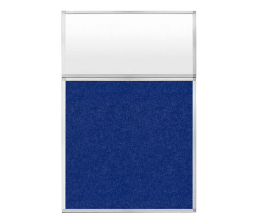 Hush Panel 6'h x 4'w Acoustic Control Blue with Frosted Poly (Non-Electric)