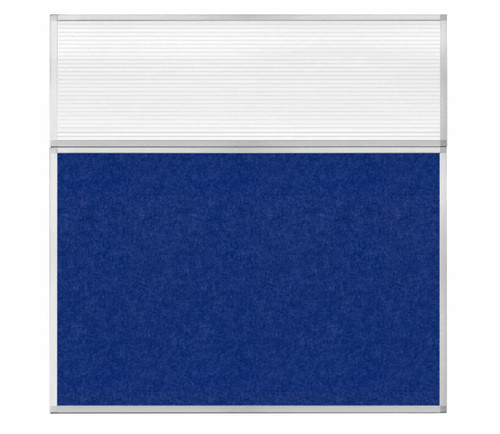 Hush Panel 6'h x 6'w Acoustic Control Blue with Fluted Poly (Non-Electric)